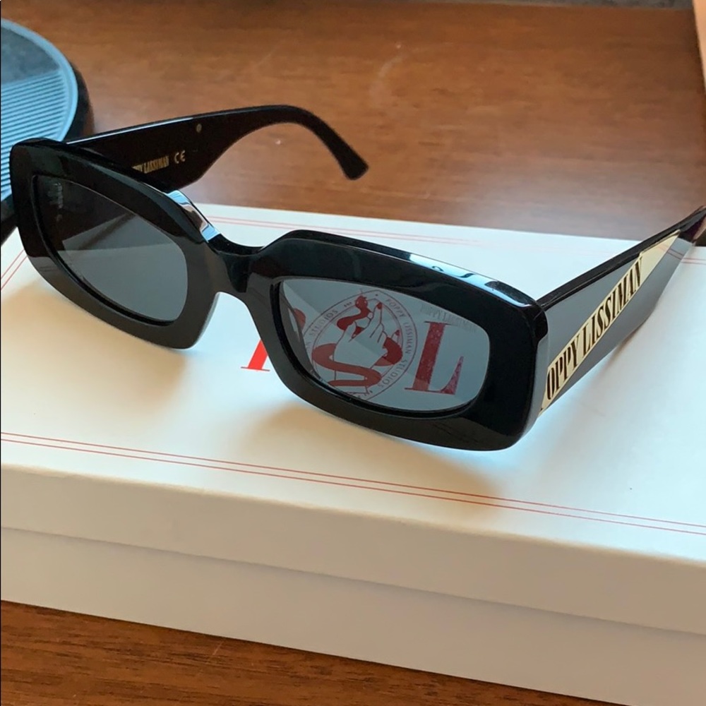 Poppy Lissiman Stevie Black Sunglasses